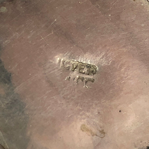 Mexican Vintage Sterling Silver 925 Dangle Brooch Pin w Enamel 3.25" Estate Find