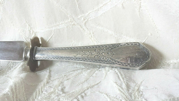 Vintage GHF G.H. French Sterling Silver Carving Knife 10 3/8"