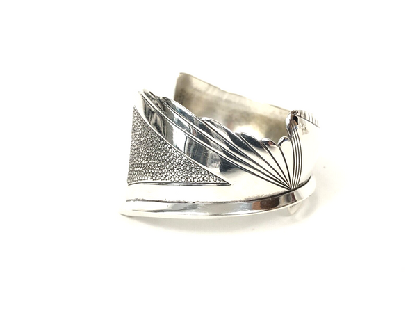 80's Lex Billie Navajo Solid Sterling Silver 925 Small Cuff Bracelet Estate Find
