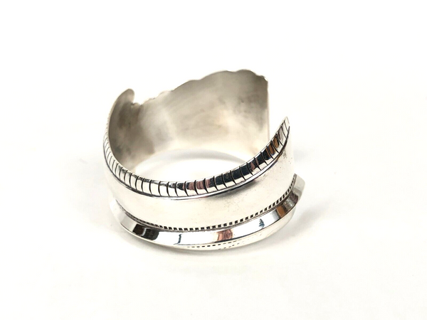 80's Lex Billie Navajo Solid Sterling Silver 925 Small Cuff Bracelet Estate Find