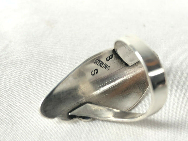 Navajo Sterling Silver Turquoise Ring Sz 5.75 Ben Shiley Estate Find
