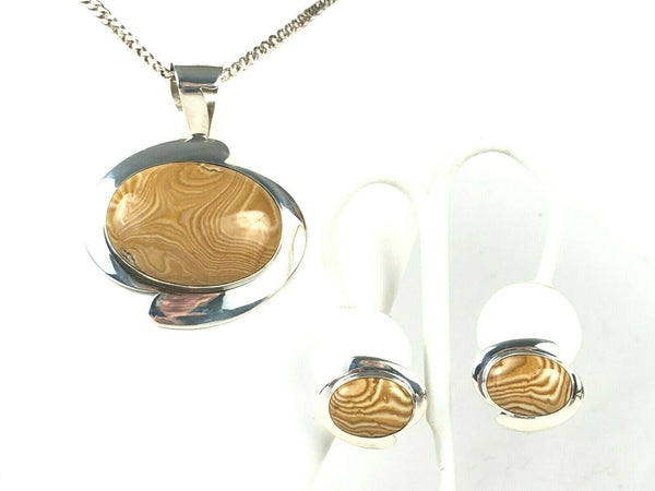 Desert Rose Trading Jay King Jasper Necklace Earring Set