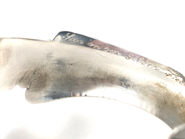 80's Lex Billie Navajo Solid Sterling Silver 925 Small Cuff Bracelet Estate Find