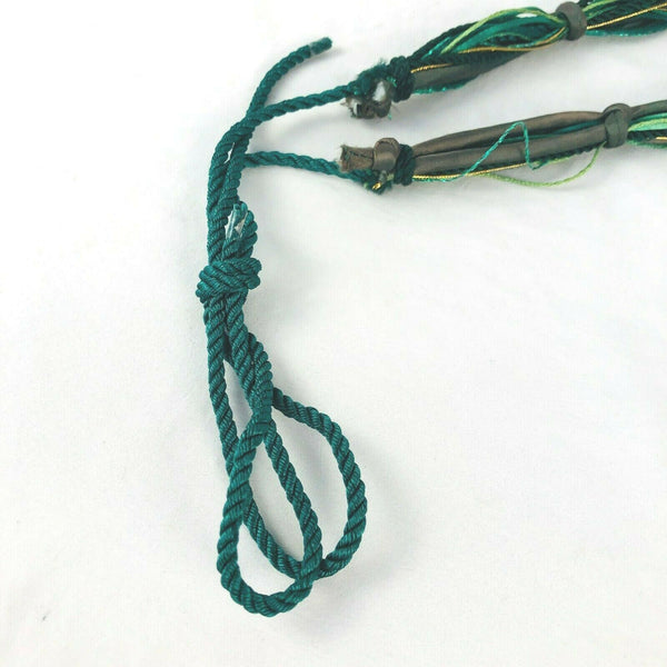 Jade Statement Necklace Multi Satin Cord w 24 Unique Carvings