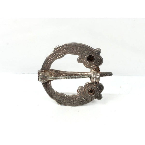 Irish Tara Brooch Vtg Petite Sterling Silver 925 w Original Box TJH Pre-Owned