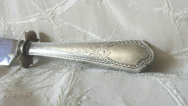 Vintage G.H. French GHF Sterling Silver Carving Knife 12.5"
